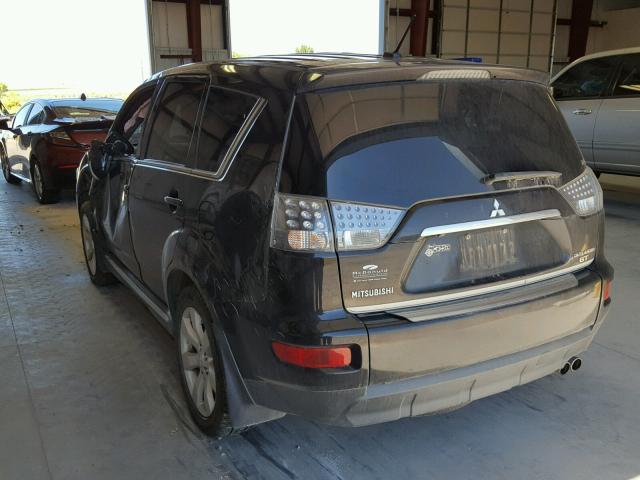 JA4JT5AX9CU001417 - 2012 MITSUBISHI OUTLANDER BLACK photo 3