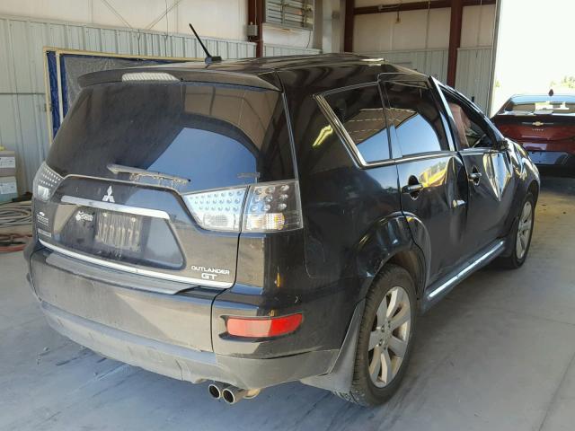 JA4JT5AX9CU001417 - 2012 MITSUBISHI OUTLANDER BLACK photo 4