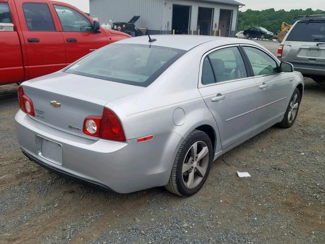 1G1ZF57579F169276 - 2009 CHEVROLET MALIBU HYB SILVER photo 4