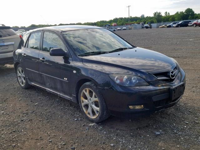 JM1BK344181788763 - 2008 MAZDA 3 HATCHBAC BLACK photo 1