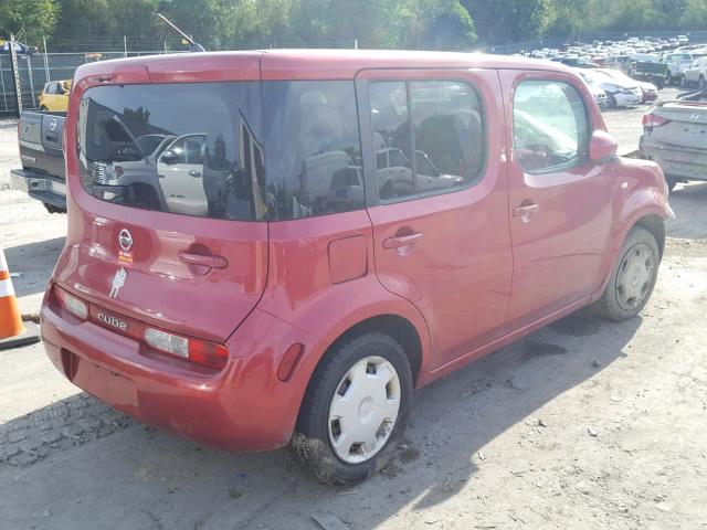 JN8AZ2KR0AT159803 - 2010 NISSAN CUBE BASE RED photo 4