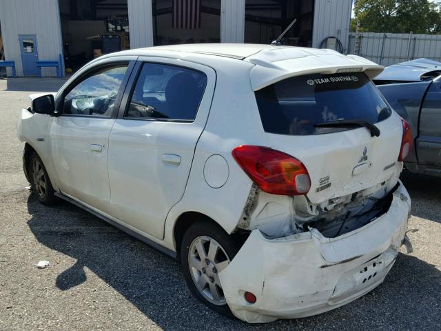 ML32A4HJ4FH007119 - 2015 MITSUBISHI MIRAGE ES WHITE photo 3