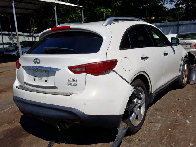 JN8AS1MU4BM110082 - 2011 INFINITI FX35 WHITE photo 4