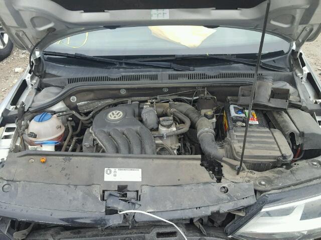 3VW2K7AJ8CM351918 - 2012 VOLKSWAGEN JETTA BASE Արծաթագույն լուսանկար 7