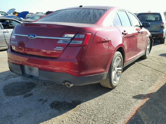 1FAHP2E81EG108656 - 2014 FORD TAURUS SEL MAROON photo 4