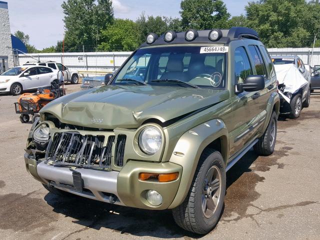 1J4GK38K64W183644 - 2004 JEEP LIBERTY RE GREEN photo 2