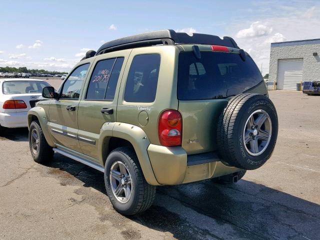 1J4GK38K64W183644 - 2004 JEEP LIBERTY RE GREEN photo 3