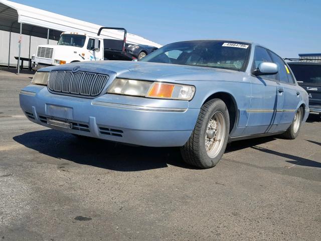 2MEFM75W7YX665641 - 2000 MERCURY GRAND MARQ BLUE photo 2