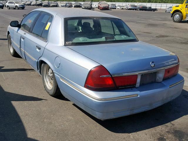 2MEFM75W7YX665641 - 2000 MERCURY GRAND MARQ BLUE photo 3