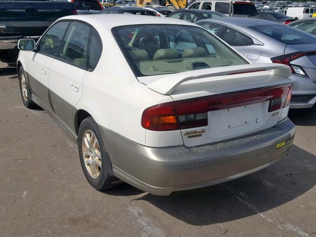 4S3BE686117216289 - 2001 SUBARU LEGACY OUT WHITE photo 3