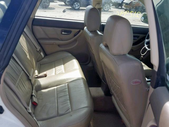 4S3BE686117216289 - 2001 SUBARU LEGACY OUT WHITE photo 6