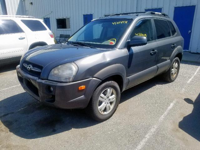 KM8JN12D97U666297 - 2007 HYUNDAI TUCSON SE GRAY photo 2