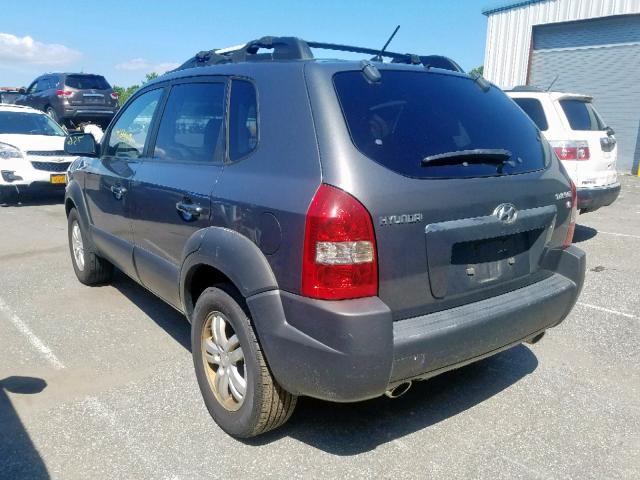 KM8JN12D97U666297 - 2007 HYUNDAI TUCSON SE GRAY photo 3