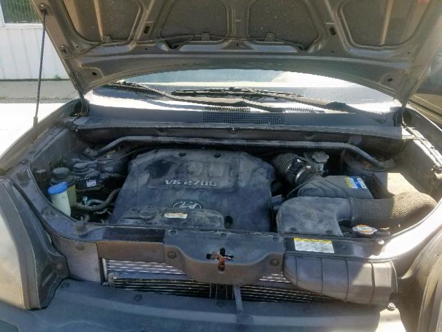 KM8JN12D97U666297 - 2007 HYUNDAI TUCSON SE GRAY photo 7