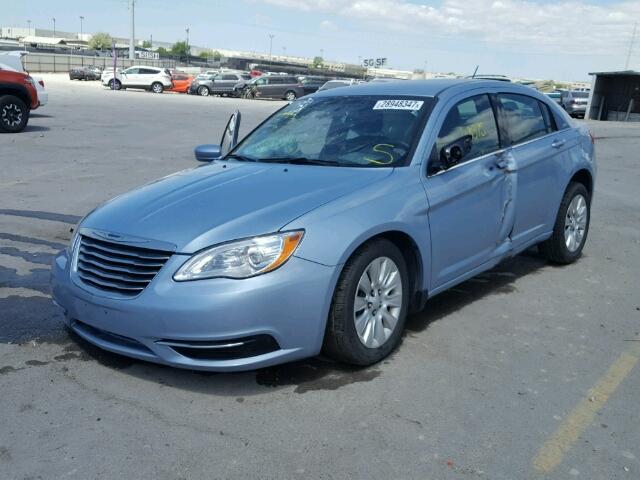 1C3CCBAB7CN319746 - 2012 CHRYSLER 200 LX BLUE photo 2