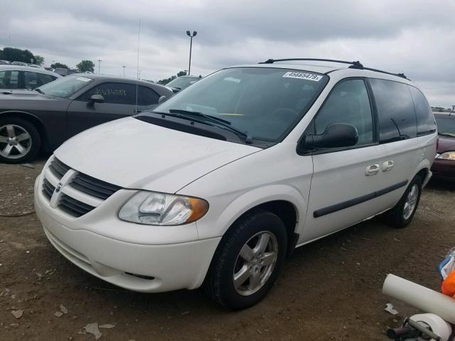 1D4GP45R65B239270 - 2005 DODGE CARAVAN SX WHITE photo 2