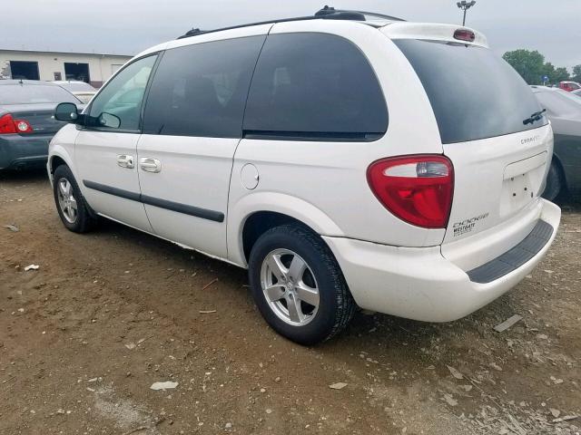 1D4GP45R65B239270 - 2005 DODGE CARAVAN SX WHITE photo 3