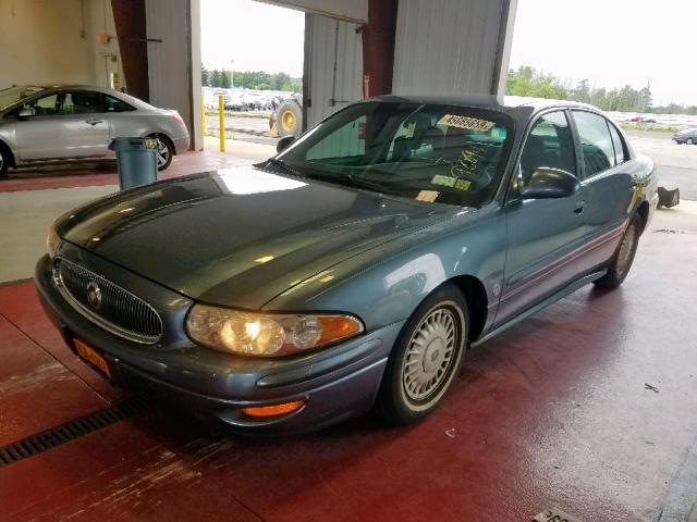 1G4HP54K1YU355640 - 2000 BUICK LESABRE CU BLUE photo 2