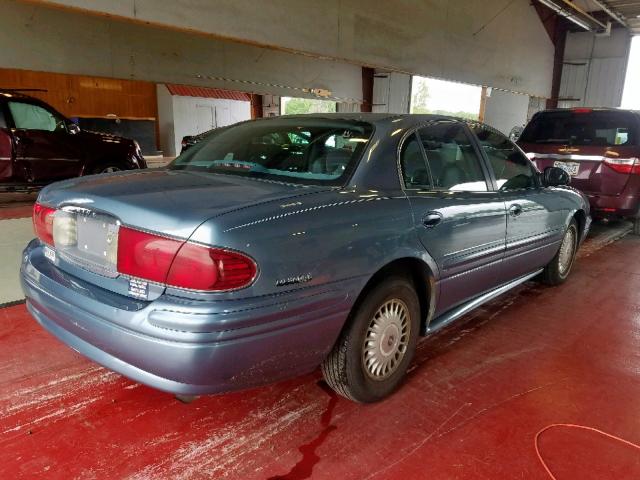 1G4HP54K1YU355640 - 2000 BUICK LESABRE CU BLUE photo 4