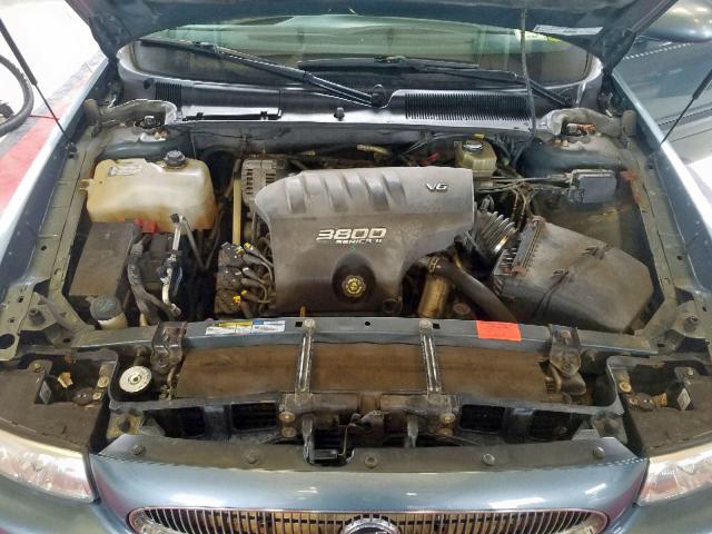 1G4HP54K1YU355640 - 2000 BUICK LESABRE CU BLUE photo 7