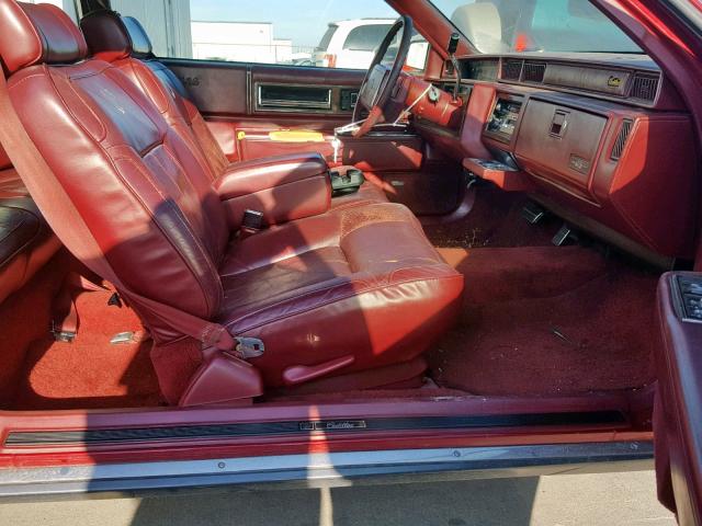 1G6CD13B9M4285870 - 1991 CADILLAC DEVILLE RED photo 5