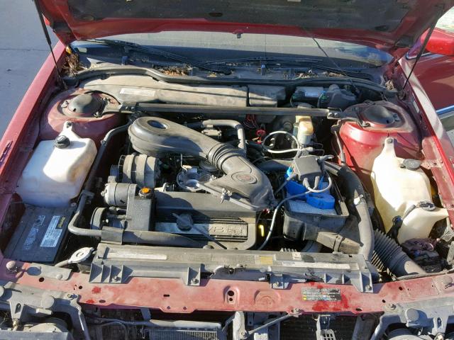 1G6CD13B9M4285870 - 1991 CADILLAC DEVILLE RED photo 7