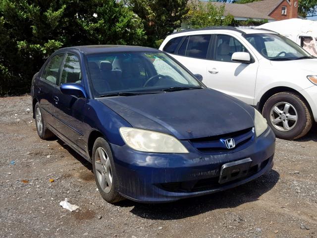 2HGES26744H537702 - 2004 HONDA CIVIC EX BLUE photo 1