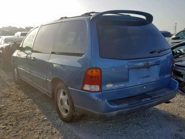 2FMZA57483BB48163 - 2003 FORD WINDSTAR S BLUE photo 3