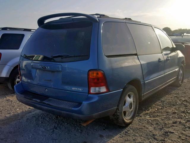 2FMZA57483BB48163 - 2003 FORD WINDSTAR S BLUE photo 4