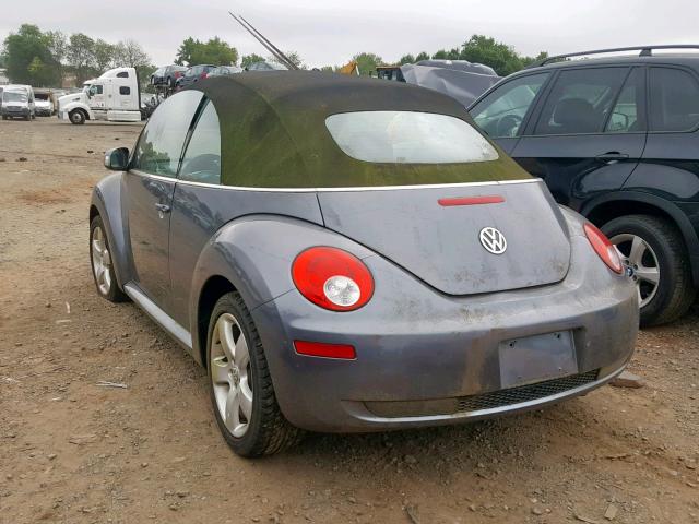 3VWSF31Y46M308353 - 2006 VOLKSWAGEN NEW BEETLE ნაცრისფერი ფოტო 3