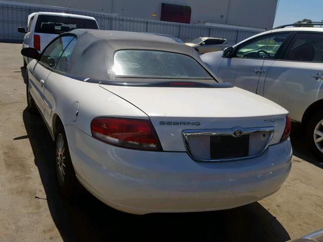 1C3EL55R45N567196 - 2005 CHRYSLER SEBRING TO WHITE photo 3