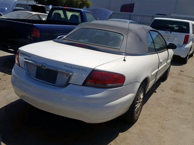 1C3EL55R45N567196 - 2005 CHRYSLER SEBRING TO WHITE photo 4