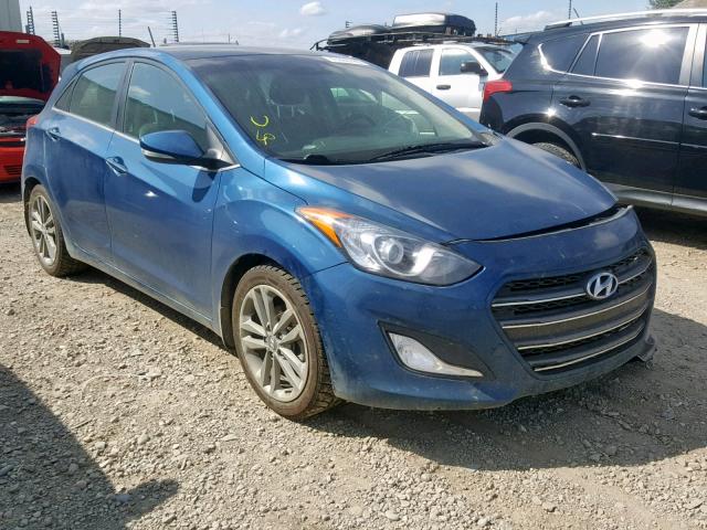 KMHD35LHXGU266342 - 2016 HYUNDAI ELANTRA GT BLUE photo 1