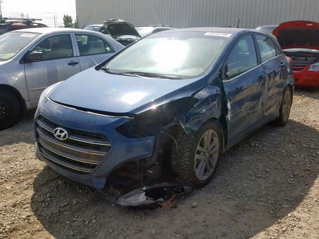 KMHD35LHXGU266342 - 2016 HYUNDAI ELANTRA GT BLUE photo 2