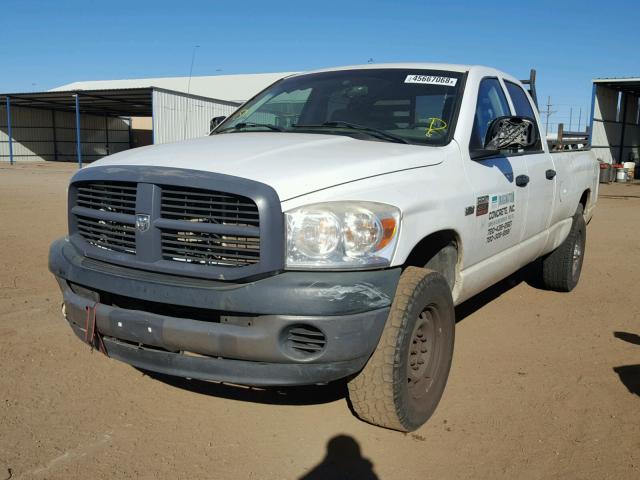 3D7KS28D58G141052 - 2008 DODGE RAM 2500 S WHITE photo 2