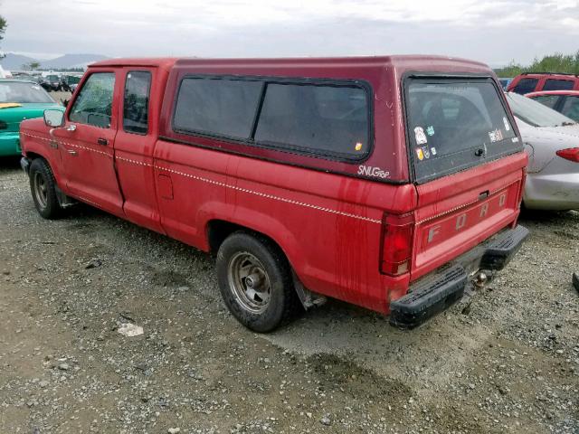 1FTCR14U7MTA19509 - 1991 FORD RANGER SUP RED photo 3