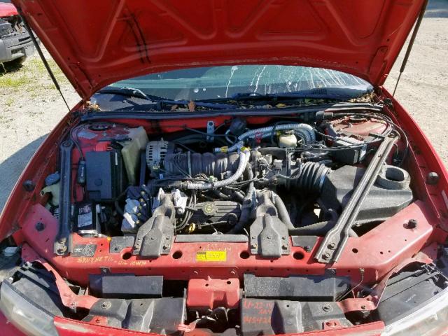 1G2WJ52K1XF210377 - 1999 PONTIAC GRAND PRIX RED photo 7