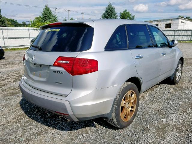 2HNYD28268H519631 - 2008 ACURA MDX SILVER photo 4