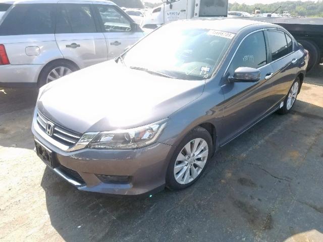 1HGCR2F89FA025513 - 2015 HONDA ACCORD EXL GRAY photo 2