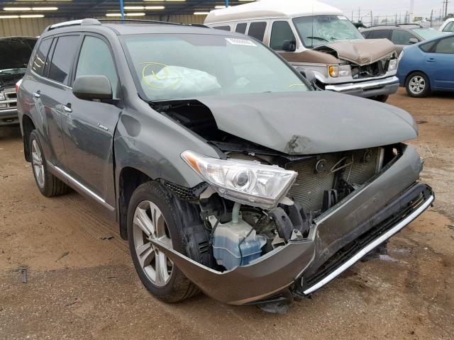 5TDDK3EH1CS127739 - 2012 TOYOTA HIGHLANDER GREEN photo 1