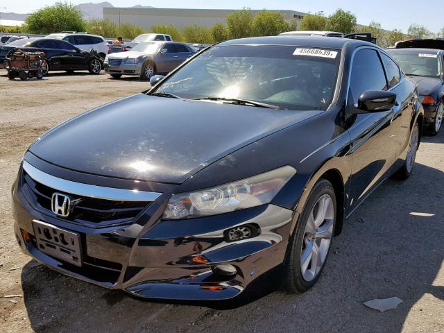 1HGCS2B8XBA006733 - 2011 HONDA ACCORD EXL BLACK photo 2