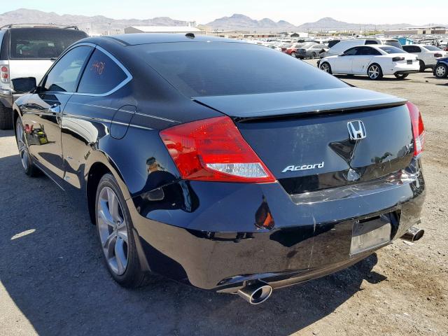 1HGCS2B8XBA006733 - 2011 HONDA ACCORD EXL BLACK photo 3