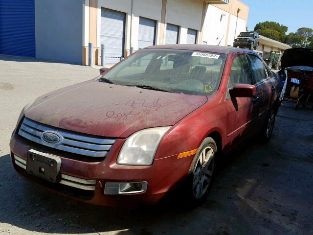 3FAHP08137R223211 - 2007 FORD FUSION SEL RED photo 2