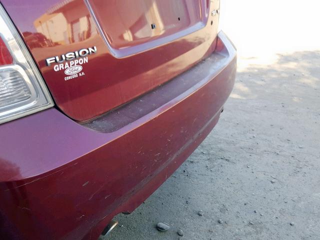 3FAHP08137R223211 - 2007 FORD FUSION SEL RED photo 9