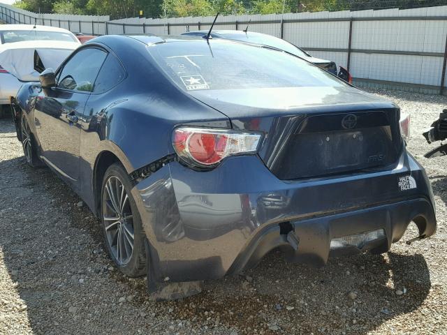 JF1ZNAA17D1712324 - 2013 TOYOTA SCION FR-S GRAY photo 3