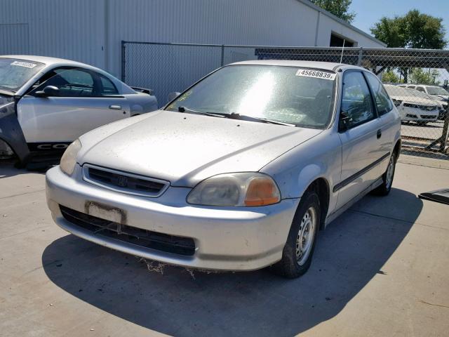 2HGEJ6442TH124971 - 1996 HONDA CIVIC DX SILVER photo 2