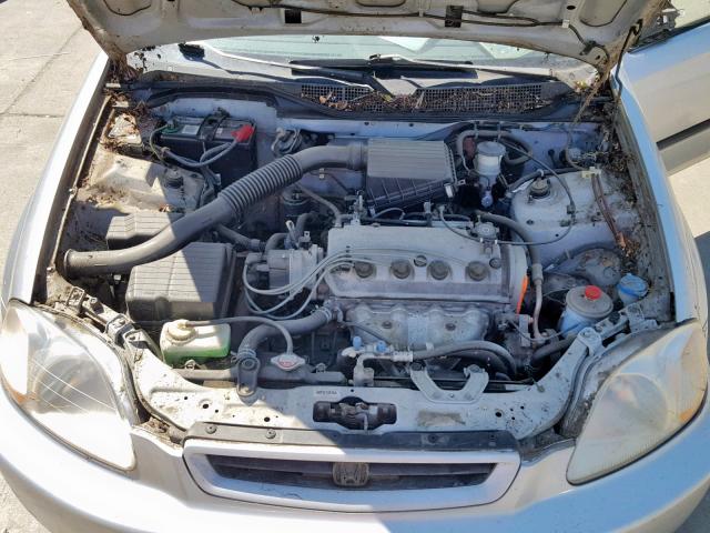 2HGEJ6442TH124971 - 1996 HONDA CIVIC DX SILVER photo 7