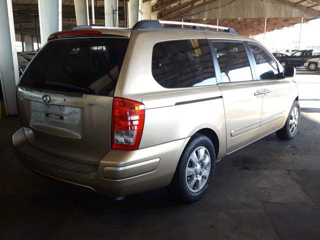 KNDMC233876030218 - 2007 HYUNDAI ENTOURAGE GOLD photo 4