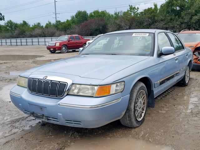 2MEFM74W9YX607855 - 2000 MERCURY GRAND MARQ BLUE photo 2