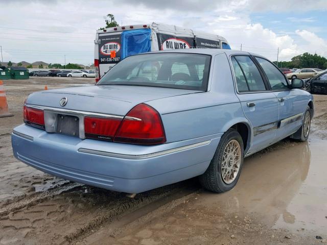 2MEFM74W9YX607855 - 2000 MERCURY GRAND MARQ BLUE photo 4